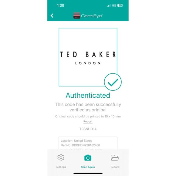 Ted Baker London Aristo Regular Fit Floral Print T Shirt Size 5 / US XL - Picture 10 of 10